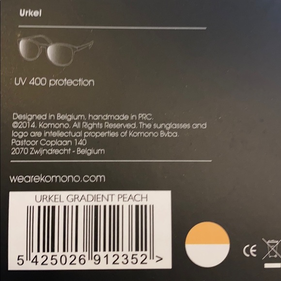 New Komono Urkel Gradient Peach Sunglasses - Picture 12 of 16